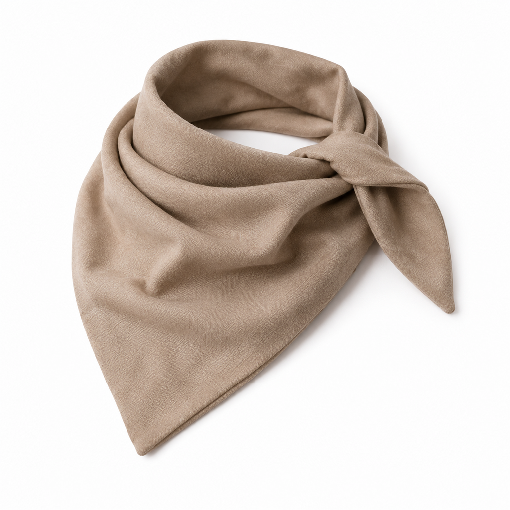 ArcFold Crescent Scarf with Hidden Anchor Loop