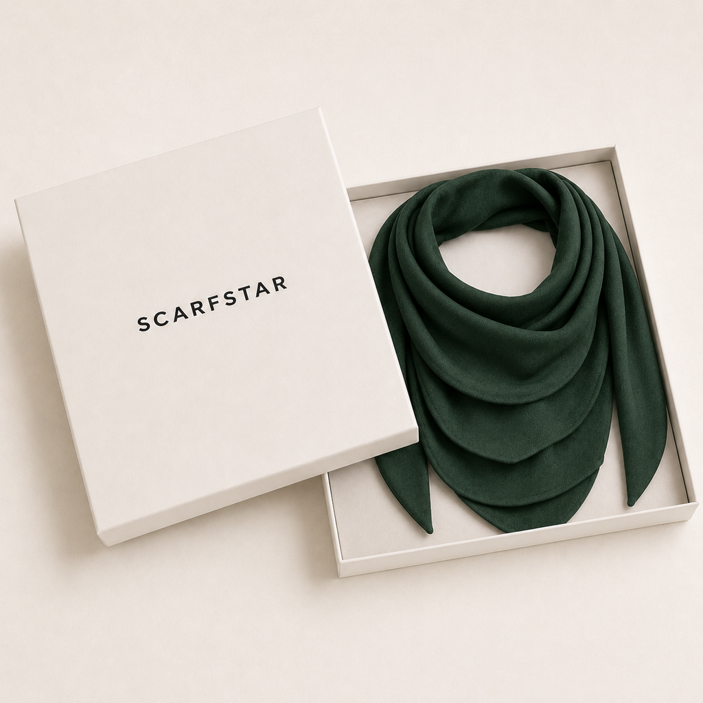 CascadePanel Scarf with Staggered Draping Tiers