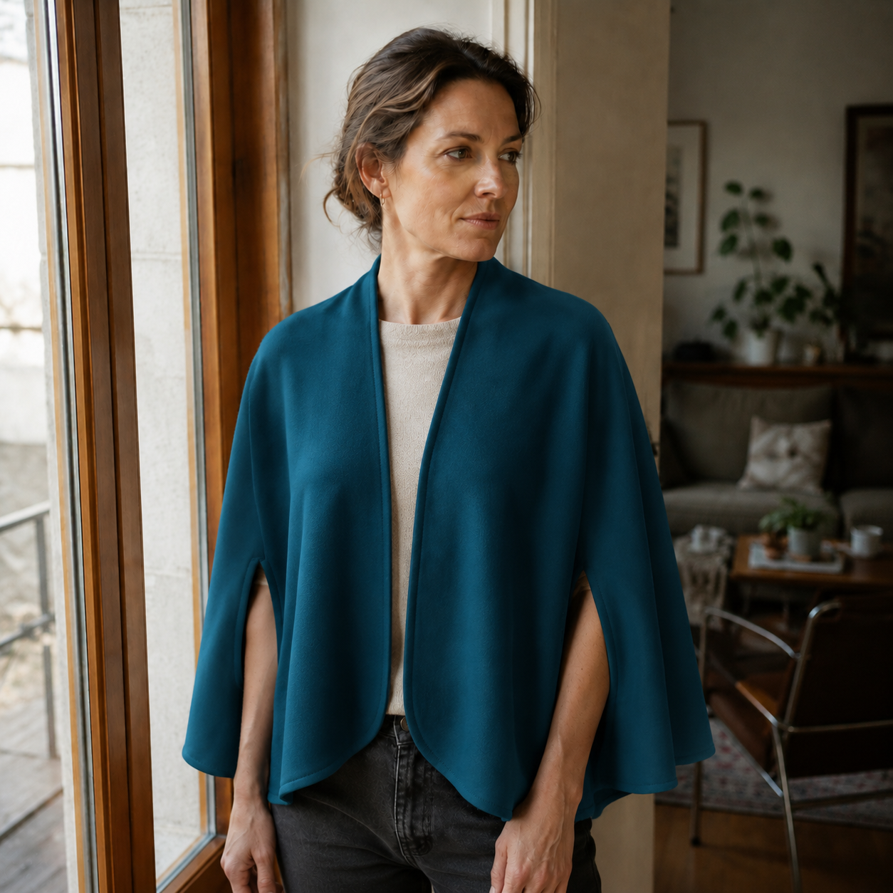 ContourCape Wrap with Integrated Arm Slits