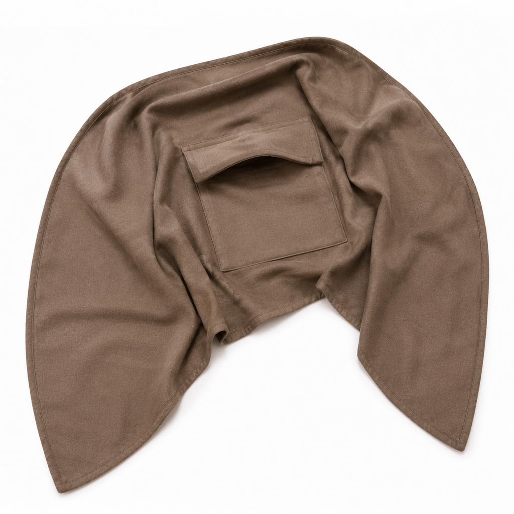 FoldNest Travel Wrap with Integrated Pack-Into Pouch