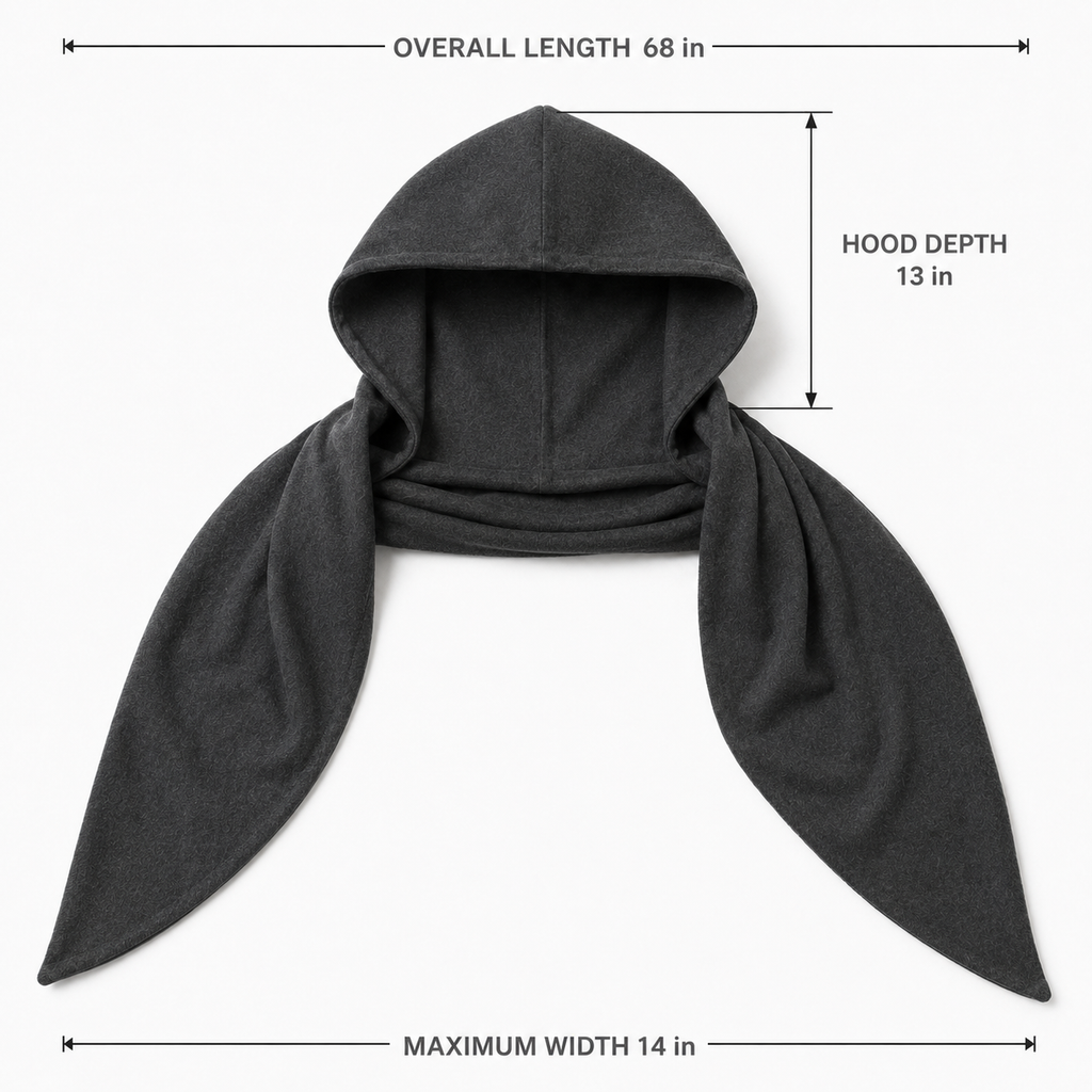 HoodArc Scarf with Fold-Out Hood Panel