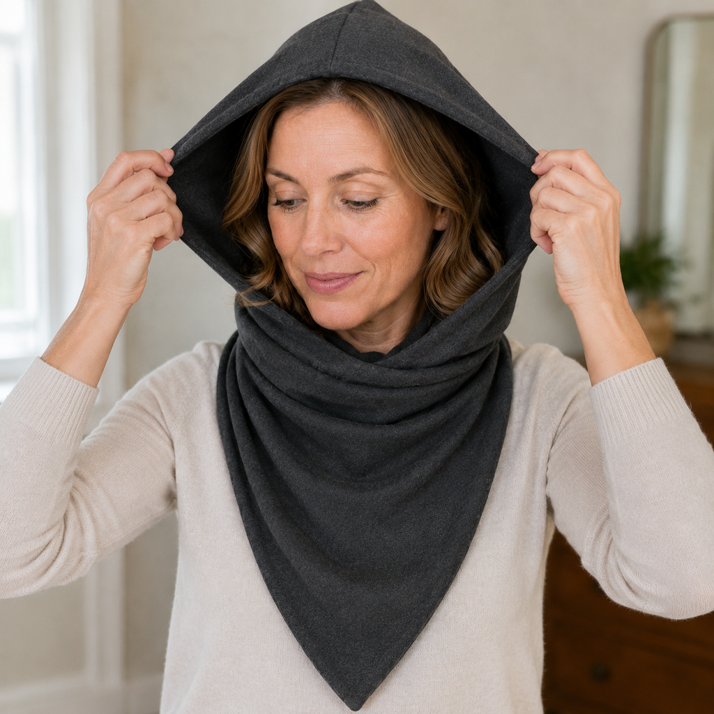 HoodArc Scarf with Fold-Out Hood Panel