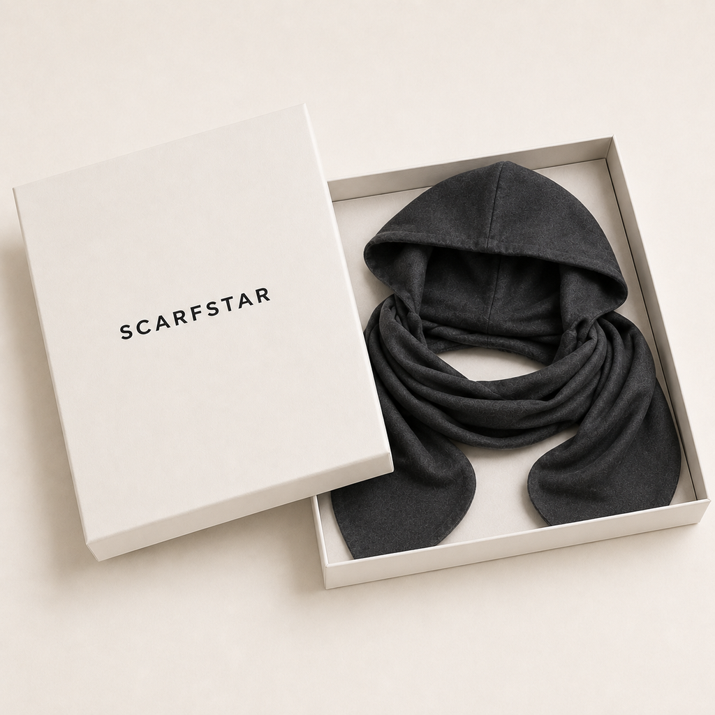 HoodArc Scarf with Fold-Out Hood Panel