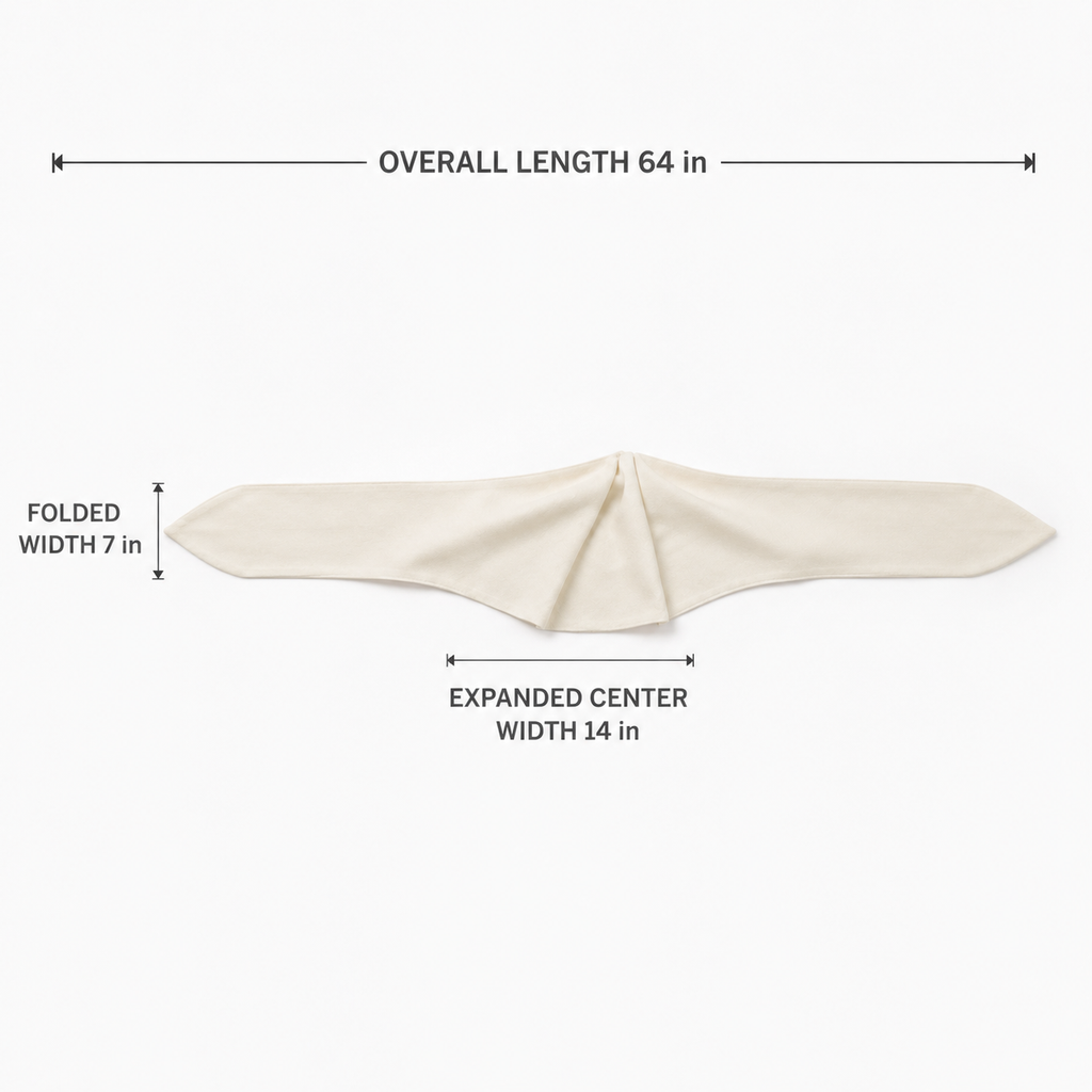 RippleFold Scarf with Expandable Center Pleat