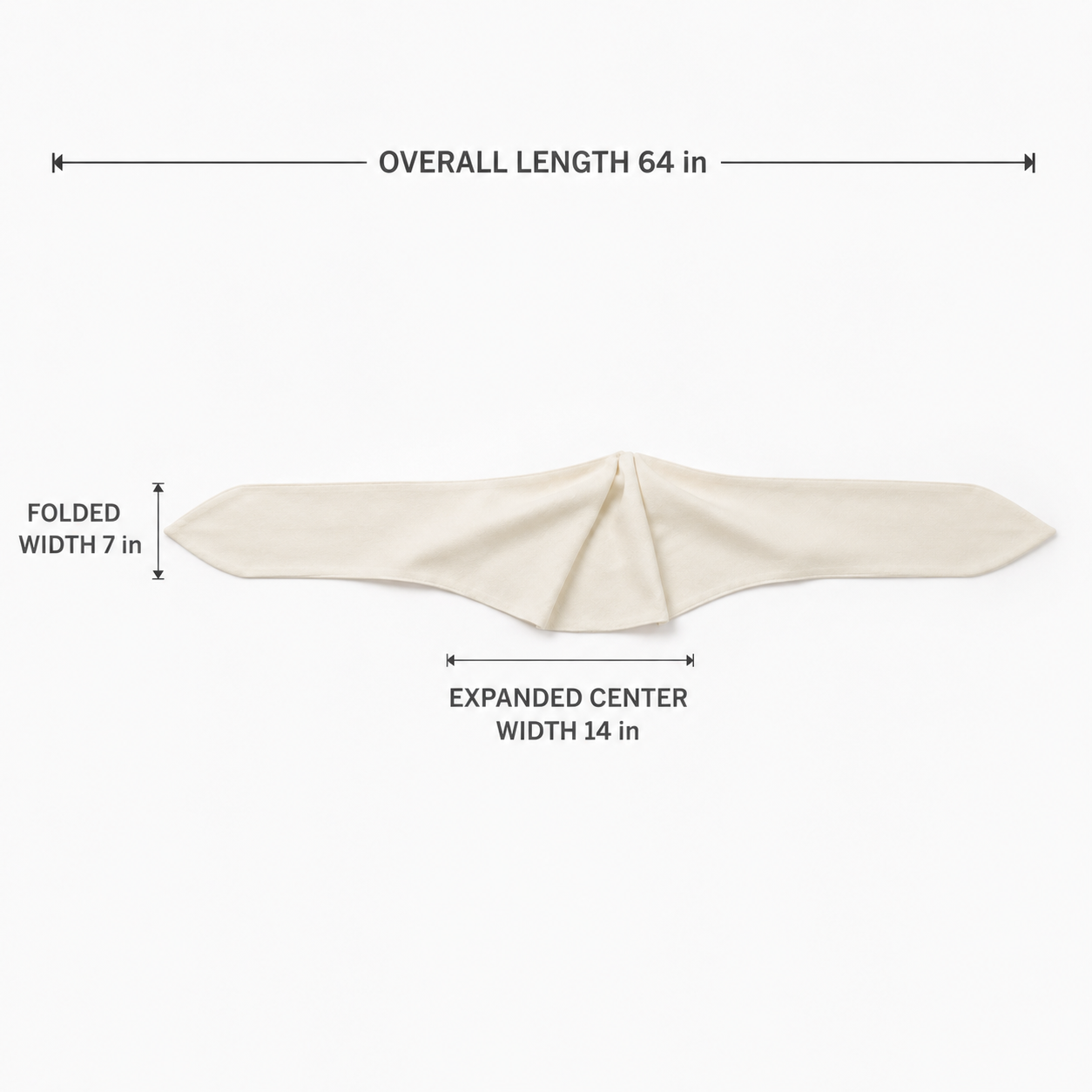 RippleFold Scarf with Expandable Center Pleat