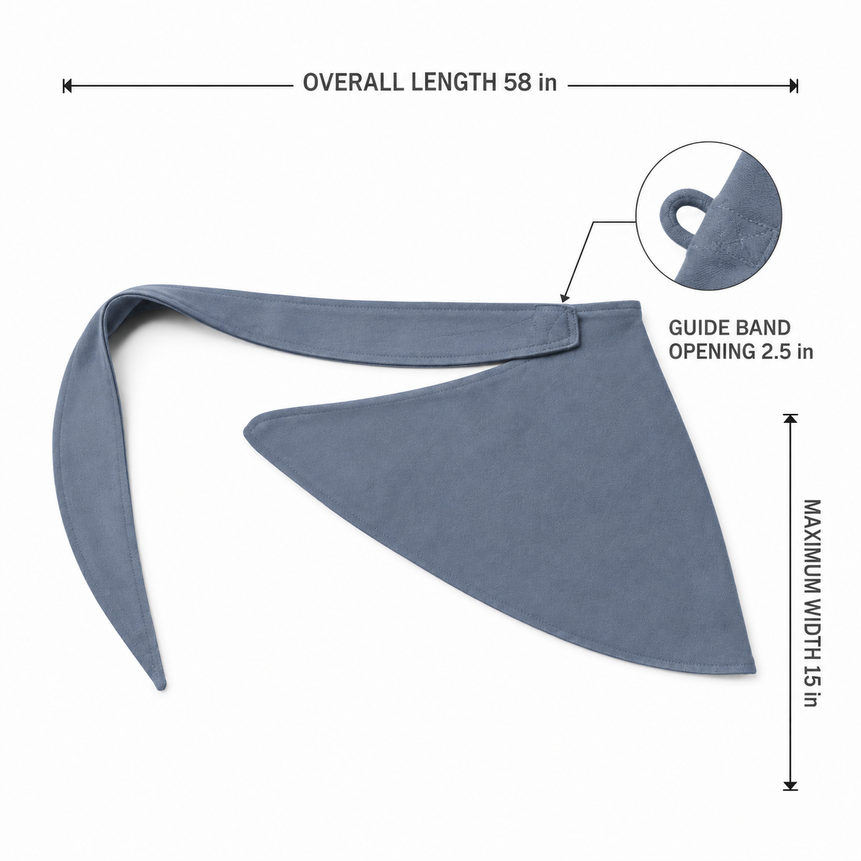 SideLock Asymmetric Scarf with Shoulder Guide Band