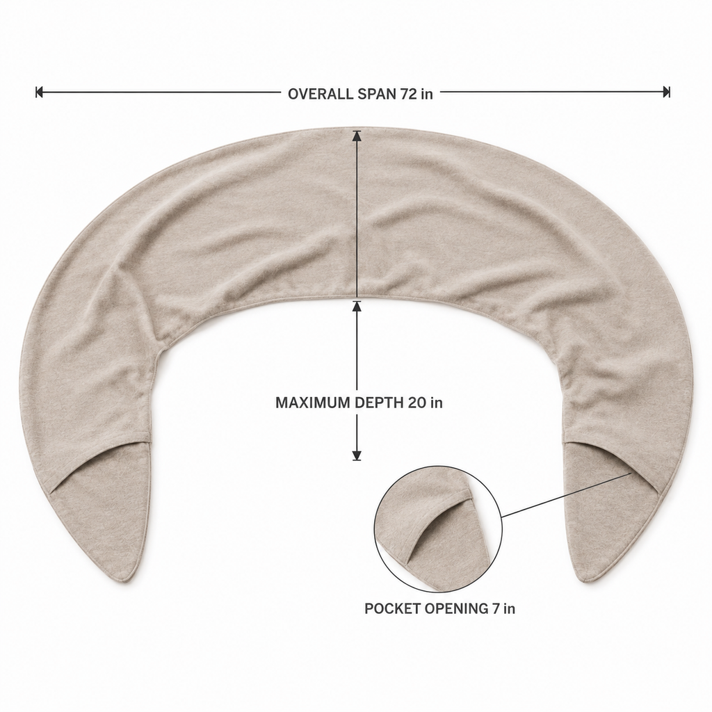 SleeveNest Wrap with Tapered Hand Pockets