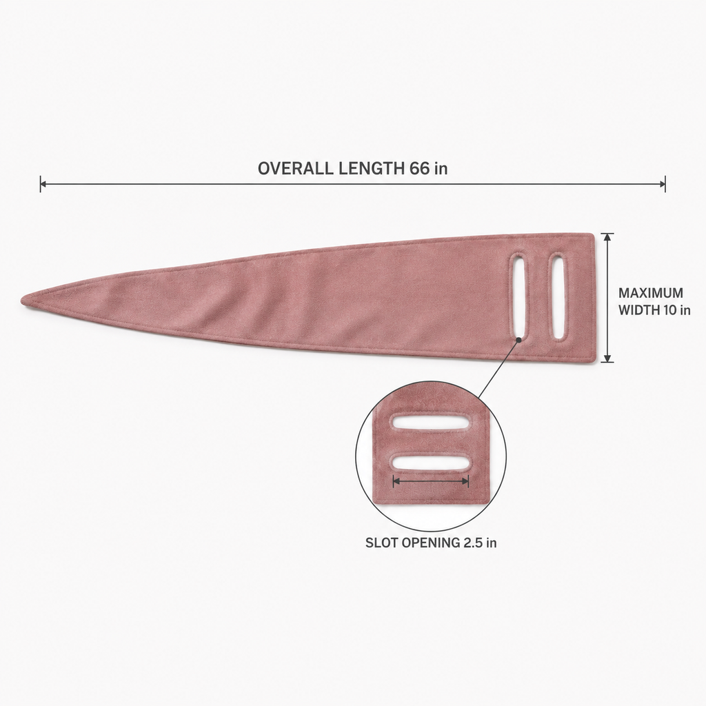 TwinPort Tapered Scarf with Dual Pass-Through Slots