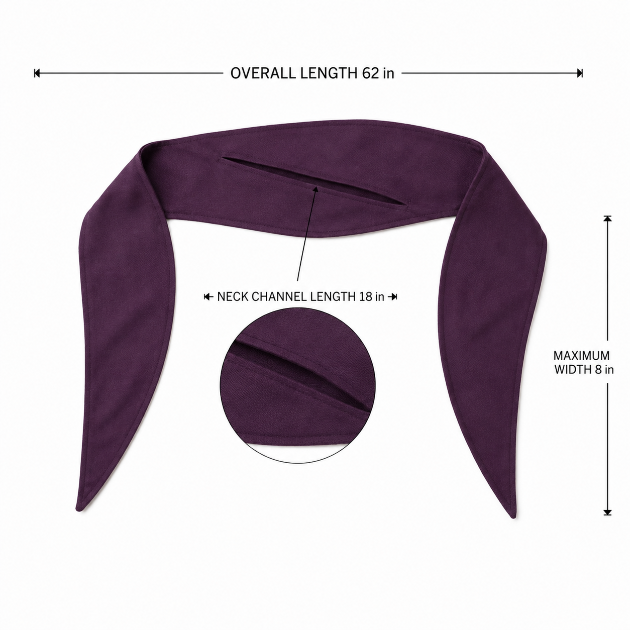 TwistFrame Scarf with Diagonal Neck Channel