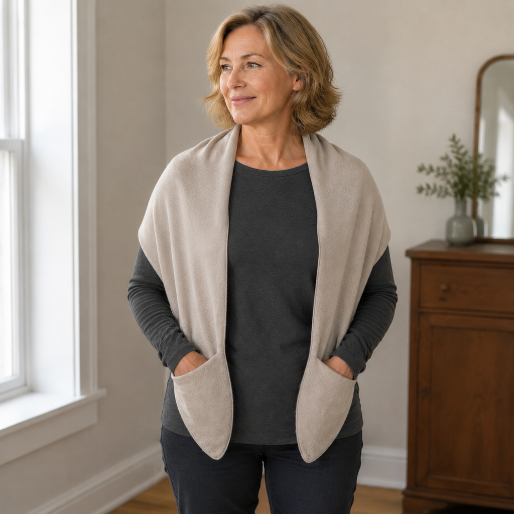 SleeveNest Wrap with Tapered Hand Pockets